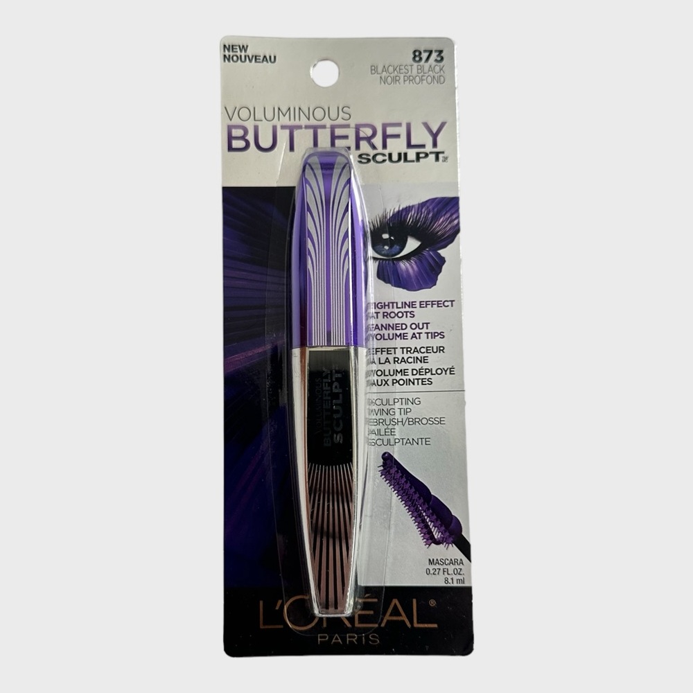 L'Oreal Paris Voluminous Butterfly Sculpt Mascara 873 Blackest Black